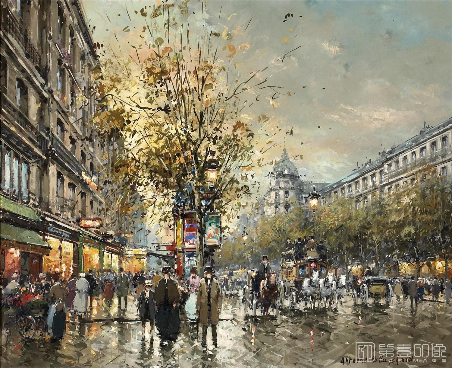 油画-安托万·布兰乍得 Antoine Blanchard作品-096